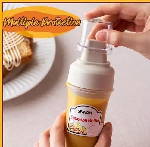 Portable Sauce Bottle with Lid Five Holes (Pack of 2)